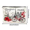 Floral Print Travel Makeup Organizer Large Capacity Toiletry Case Durable Cosmetic Bag  Bridesmaid