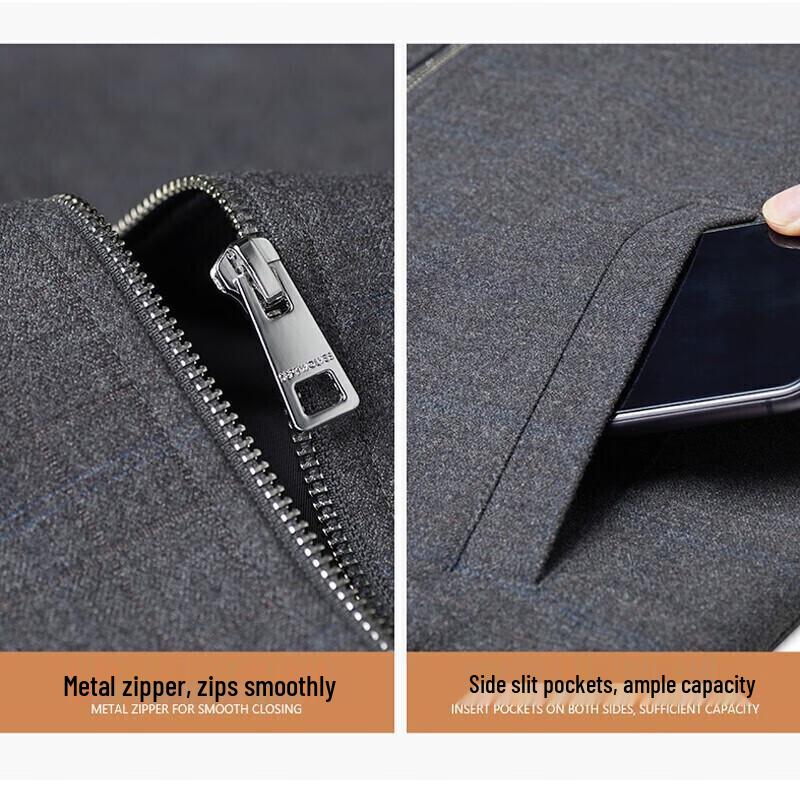 Septwolves Men's Plaid Business Casual Jacket