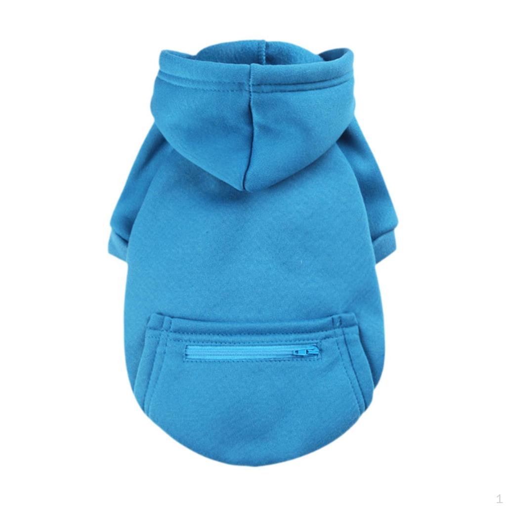 Hunde Hoodie Kleidung Pullover Kostüm Warm Weich mit Tasche Mantel Jumpsuit Outfit für