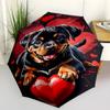1PC Cute Puppy Dog Folding Umbrella Fashion Auto-Open Design 8 Iron Ribs Plastic Handle Foldable Sunshade Perfect Christmas Gift
