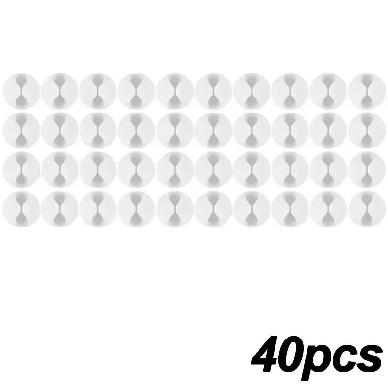 Desktop Cable Clips Portable Adhesive Cable Management Charger Wire Holder Clips Cord Organizers for Home Office Car Nightstand