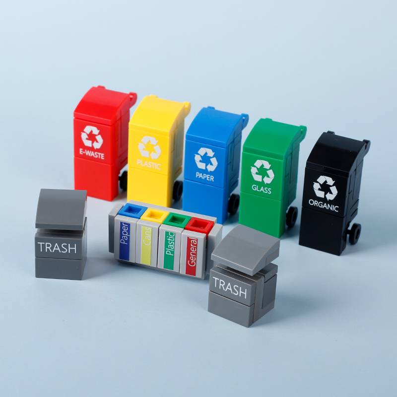 MOC City Stavebnice Scéna Doplňky Nábytek Postel Toaleta Vana Piano TV Pohovka Odpadkový koš Kuchyňské spotřebiče Cihlová hračka S14