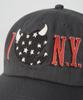 Gameoncheupaeb Washed I Love N.Y. Ball Cap (Charcoal)