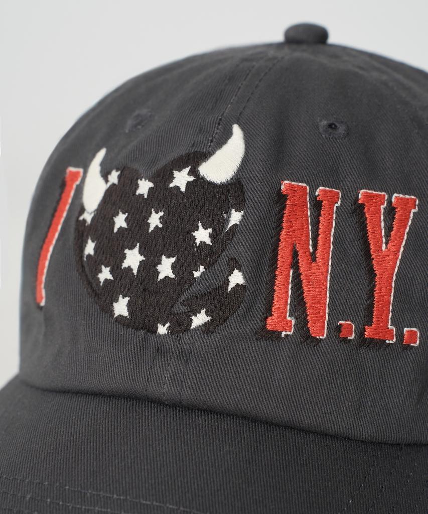 Gameoncheupaeb Washed I Love N.Y. Ball Cap (Charcoal)