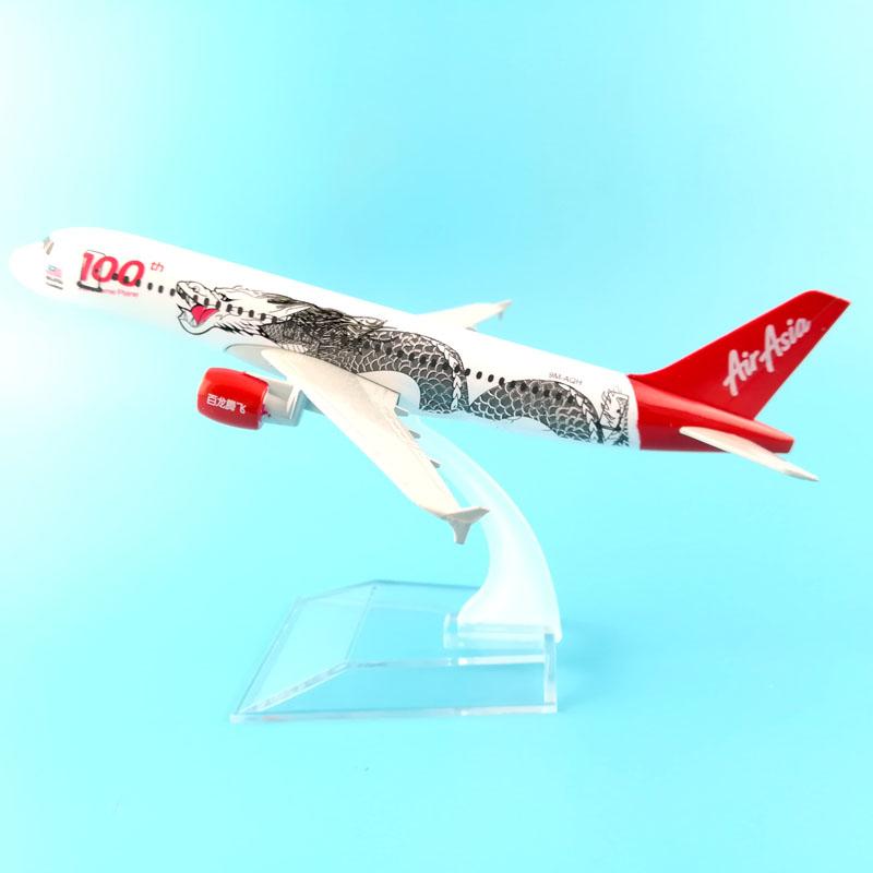 1/400 Scale 16cm Asian Air Asia Plane Model Airbus 320 Aircraft Model Planel Airplane Diecast Metal Planes