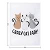 Crazy Cats Lady Throw Blanket funny gift Multi-Purpose Winter beds for winter Blankets