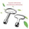 Functional Universal Cross Key Zinc Alloy Plumbers Key Utility Keys for Electric Cabinet Locks Convenient and Reliable