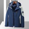 Tuta Assalto Outdoor da Uomo 3-in-1 Staccabile Autunno e Inverno Ciclismo Antivento Impermeabile Giacca Tuta da Sci