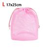 New Dopamine Color Cosmetic Bag Mesh Drawstring Storage Bag Breathable Large Capacity Lazy Toiletries Bag