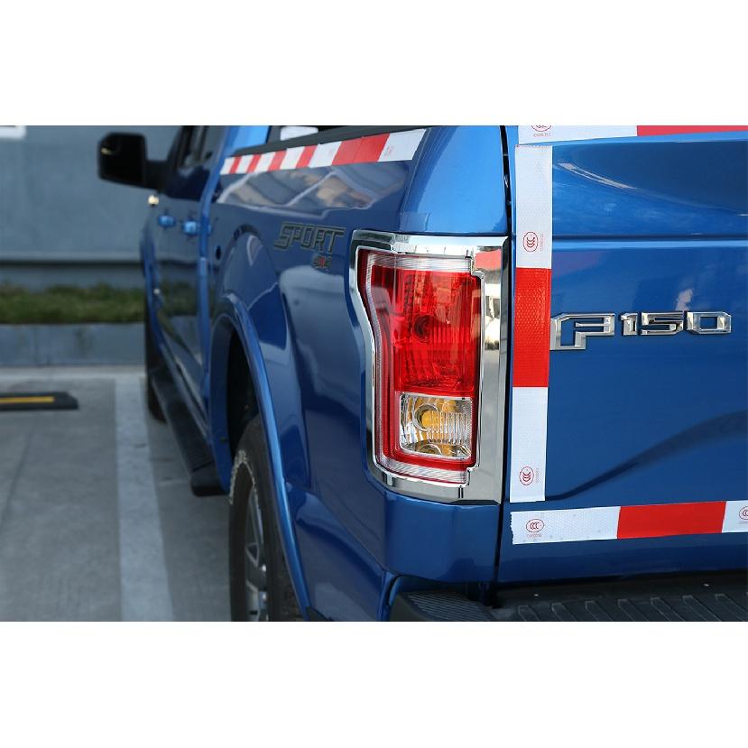 Car Tail Light Cover Trim for Ford F150 2015 2016 2017 2018   Lamp Hood Taillight Guard Decoration Exterior