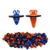 Set of 100: Orange & Blue Trim Moulding Clips For Toyota 75395-35070 75396-35020