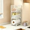 1pcs Mesh Construction Cabinet Storage Basket Mesh Shelving Unit Rack  For Household Use