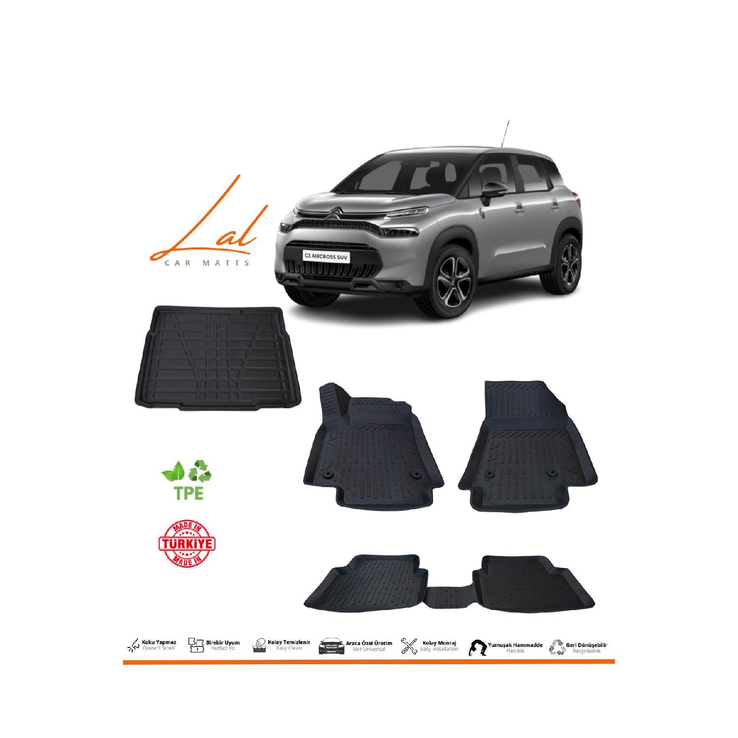 

Citroen C3 Aircross 2017 3d коврик для бассейна, комплект для бассейна нижнего уровня в багажнике