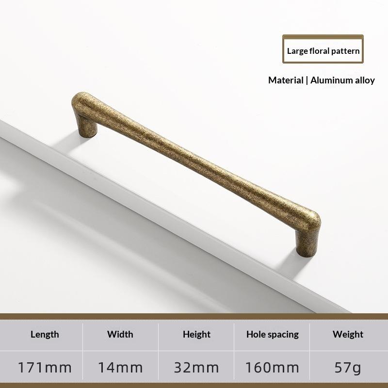 Vintage And Minimalist Antique Nickel Color Copper Brown Furniture Handles Cabinets Drawers Wardrobes Door Handles