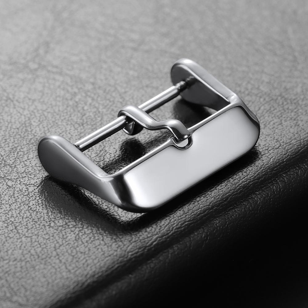 12/14/16/18/20/22mm Edelstahl Dornschließe Armbänder Schließe Uhrenzubehör für Silikon Lederband Armband Uhr Schließe