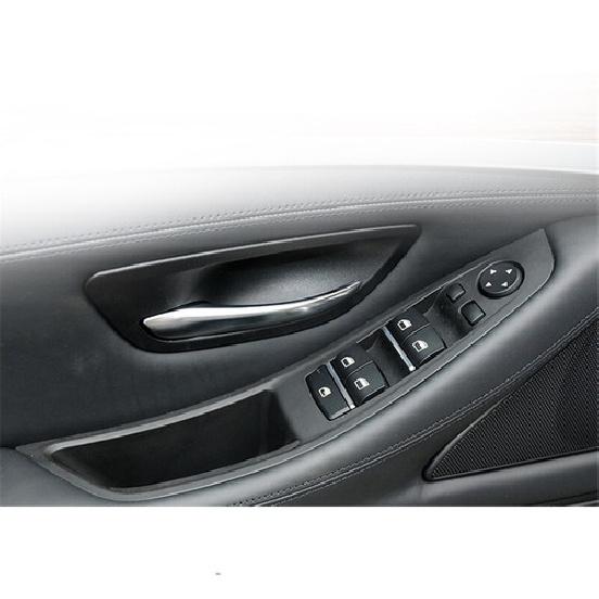 7PCS Inner Door Panel Handle Pull Trim Cover For BMW 5 Series F10 F11 10-16 LHD