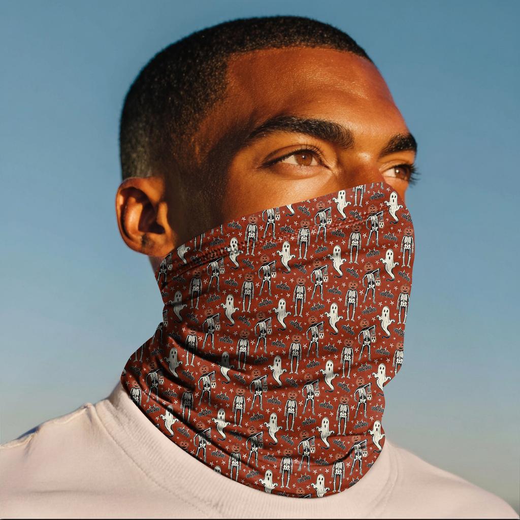 Mască de ciclism cu protecție solară pentru exterior, pescuit, bandană anti-ultraviolete, bandă pentru gât cu protecție solară