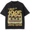 Made In 1985 Limited Edition Birthday Gift T Shirt T-Shirts Short Sleeve Classic Tops Cotton Crewneck Big Size Top Tees