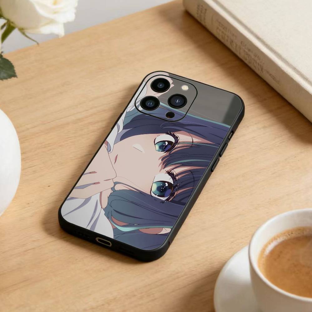Anime Oshi no Ko Phone Case For iPhone 16,15,14,13,12,17,Pro Max,Plus Silicone Black Case