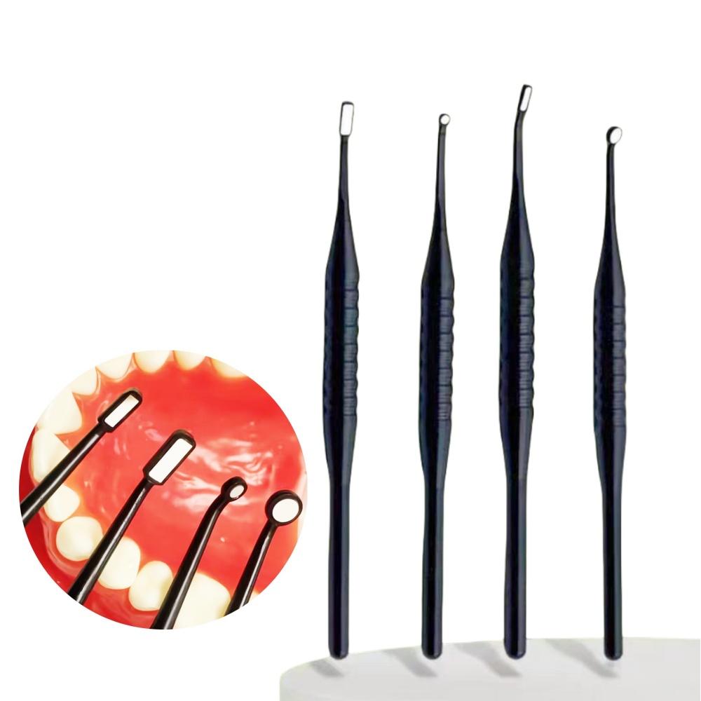 Dental Micro Mundspiegel Reflektor mit abnehmbarem Griff Desinfizierbar Autoklavierbar Odontoskop Multifunktions-Überprüfungswerkzeuge