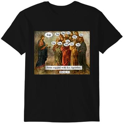 Lustiges Jesus T-Shirt Lustiges Christliches Jesus Apostel Meme Klassisches T-Shirt