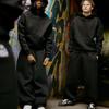 Vintage Print Hoodie and Sweatpants Set - Long Sleeve Streetwear