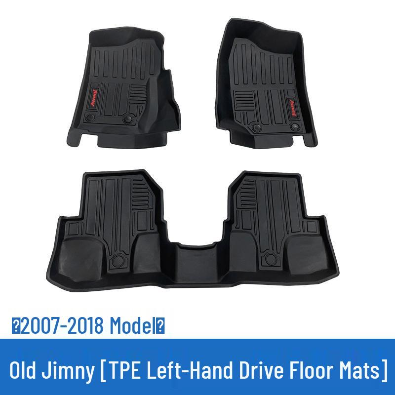 Jiminy Suzuki Jimny TPE Floor Mats - High Edge, Wear-Resistant, Waterproof, Left/Right Hand Drive Compatible, Carpet Surface.
