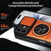For iPhone 17 Case Compatible with MagSafe Ring Holder Foldable Kickstand TPU PC Phone Cover with Camera Lens Slider