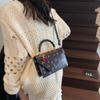 Casual printed handbag New versatile niche shoulder messenger bag Commuter small square bag