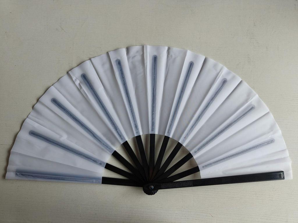 Leque dobrável de 7 polegadas de cor sólida - Acessório de performance de dança e para refrescar