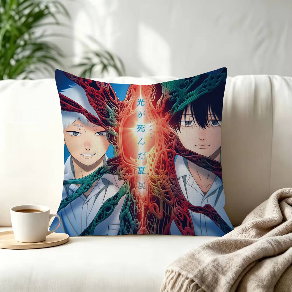 Anime TThe SSummer Hikaru DDied  Trendystyle decorative throw pillow cover insert not included fauxembroidery design