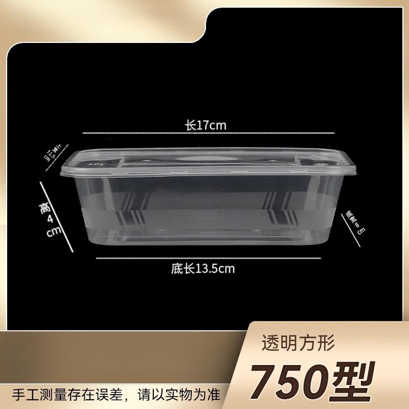 Wai Ho 750ml Disposable Rectangular Food Containers