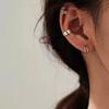 Silver Simple Smooth Ear Cuffs Clip Earrings for Women No Piercing Fake Cartilage Earring Jewelry In Gifts