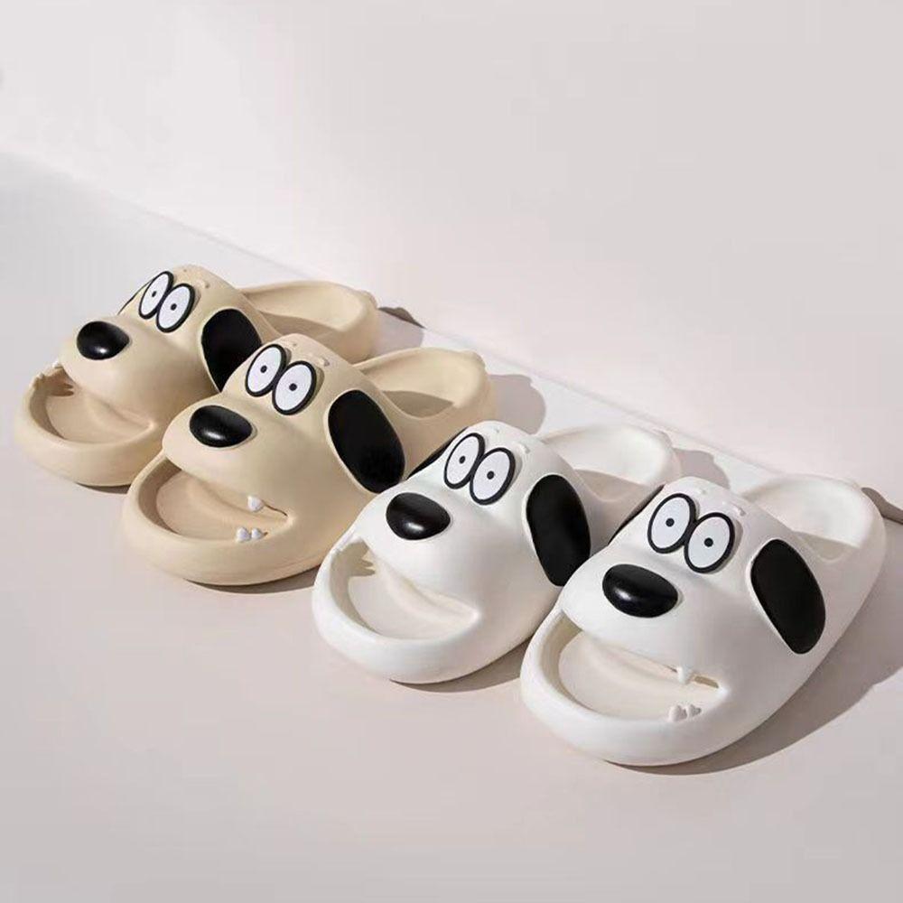 Cartoon Dog Pillow Slides Adorable EVA Slippers Casual Comfortable Sandals  Indoor/Outdoor