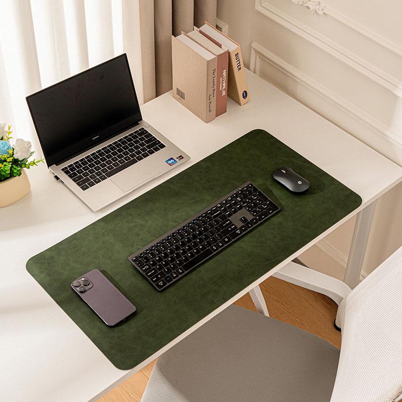 Leather Desk Mat – Extra Large Waterproof Mouse Pad & Keyboard Pad Non-Slip PU Leather Desk Blotter Table Protector  Home Office Supplies