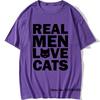 Real Unisex Love Cats Animal T Shirt Vintage Cats Lover Tshirt Cotton Tshirts Cool Daddy Mother Gift Oneck Short Sleeve Tops Tees