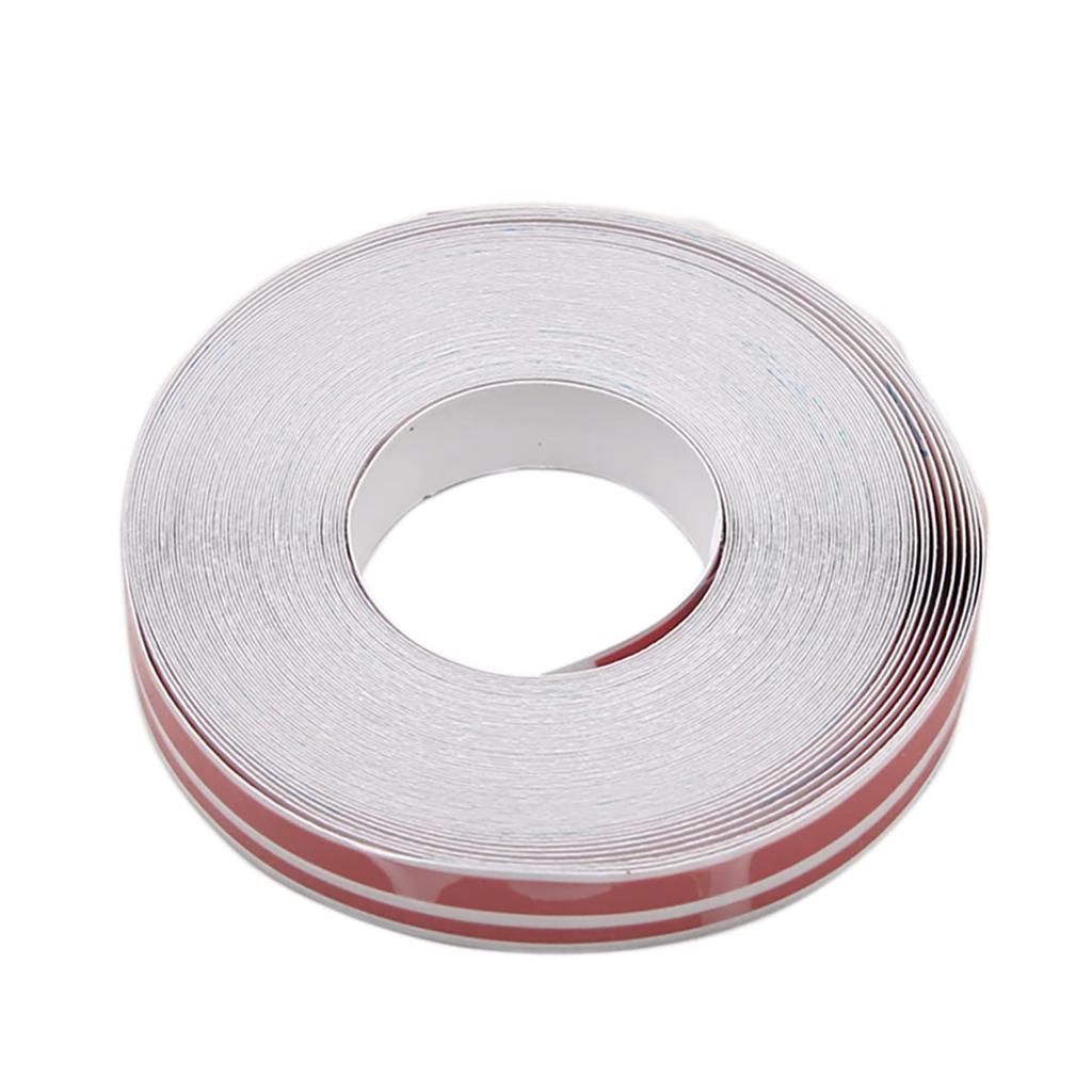 Kyonuza Autoaufkleber Autoklebeband Vinylaufkleber Wasserdichtes Klebeband DIY-Aufkleber 12mm Weiß