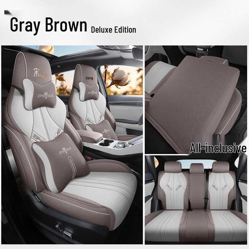 BYD Song Plus EV Seat Covers: Four-Season Linen Full Coverage Cushions