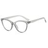 Dreieckige Katzenaugenbrille Klare Gläser Myopie Nerd-Brille -0,5 bis -6,0 Dioptrien Schlichter Rahmen
