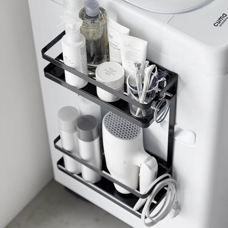 Miflame No-Drill Movable 2-Tier Washing Machine Storage Rack