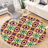 1 Stück Kaleidoskop Muster Stuhlteppich für Büro Rutschfest, Maschinenwaschbarer Teppich für Büro, Zimmer - Feiertagsdekoration, Maschinell hergestellt yy251016043