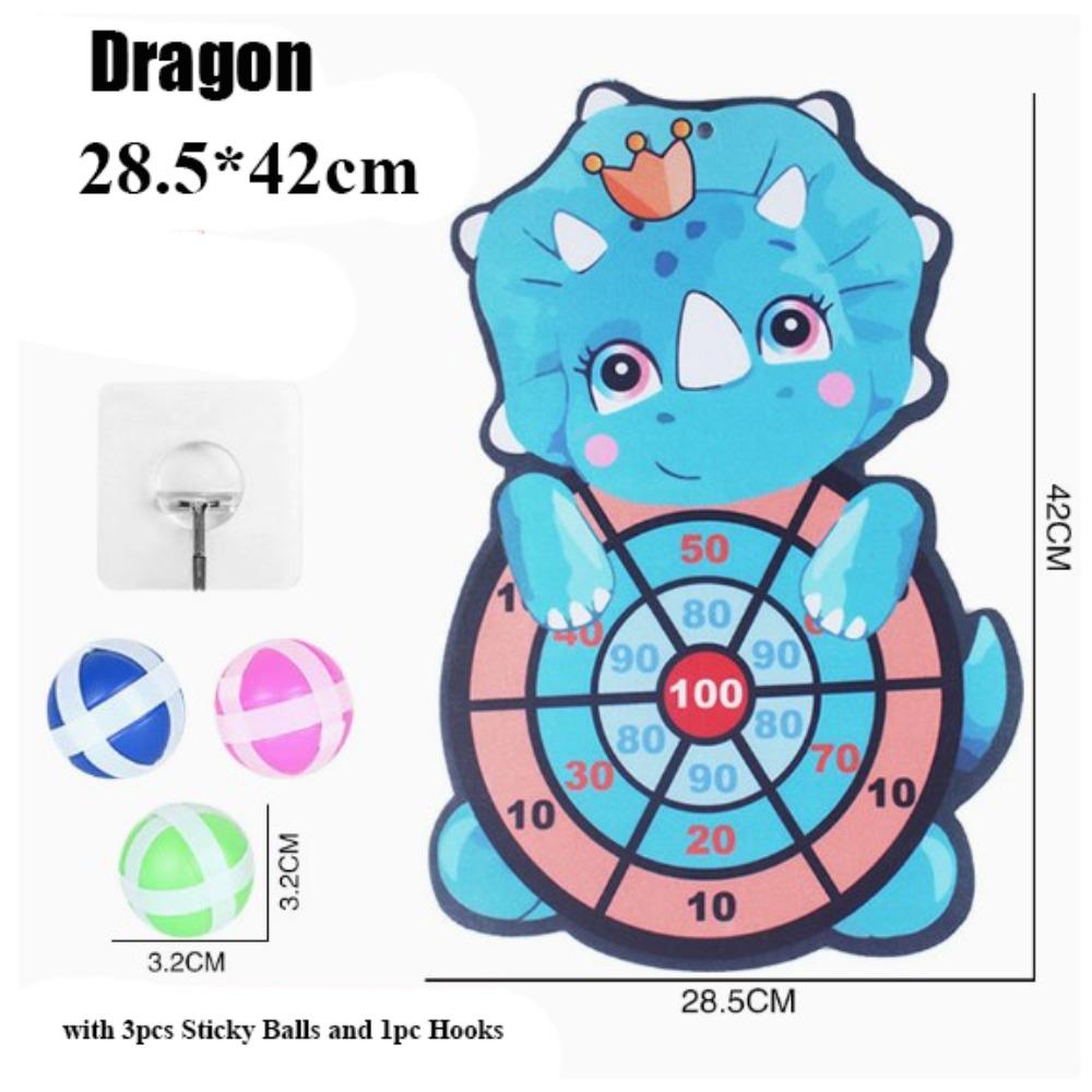 

з 3 липкими м ячиками та гачками Тварини Дартс Ігри Навчальні Ігри для Дітей Хлопчик Дівчинка Dragon