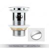 Bathroom Sink Stopper Washbasin Pop Up Drain Plug Cover Waste Pipe Drainer With Or Without Overflow For Bath Accessories