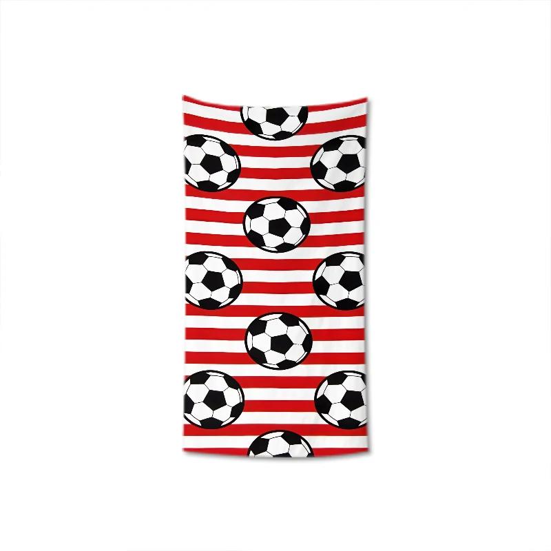 Nuovo Asciugamano da Spiaggia Calcio a Tema Calcio Asciugamano da Bagno in Microfibra per Adulti Asciugamano Rapida Asciugatura da Mare