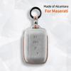 suede Car Key Case Cover 4 buttons Keychain F For Maserati 2023 Grecale Levante GT auto Accessories
