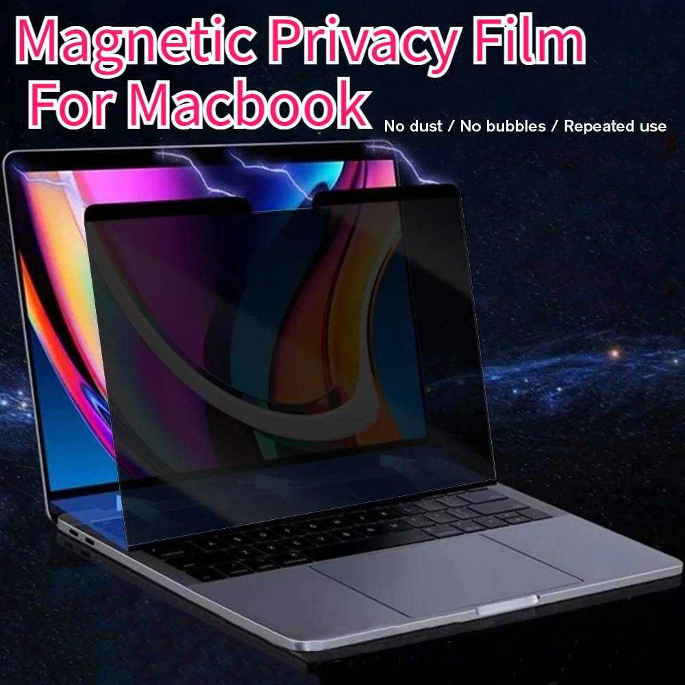 

Съемный магнитный защитный экран для конфиденциальности M1 M2 M3 для Macbook Pro Air 13 13.6 14 15.3 16.2 Дюймов Анти-шпионский Фильтр для Ноутбука Air 13.3inch A2338