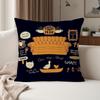Ffriends Cclassic TV Series Pillow Case Suitable For Bedrooms Living Rooms Cars Home Decoration
