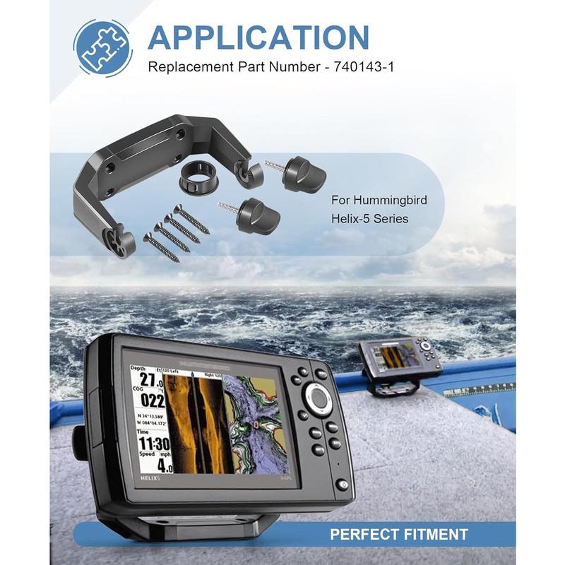 740143-1 Boat Gimbal Mount Bracket Kit Fit for Humminbird Helix-5 Series Fish Finder All Models