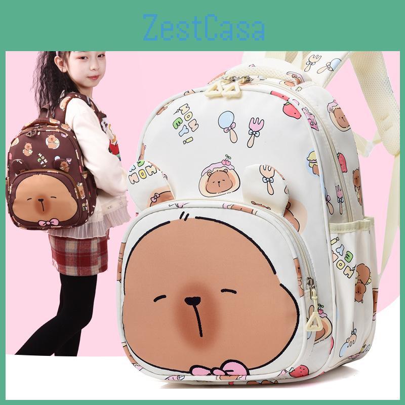 Functional Stylish And Cartoon School Bag For Children Comfortable Design Lightweight