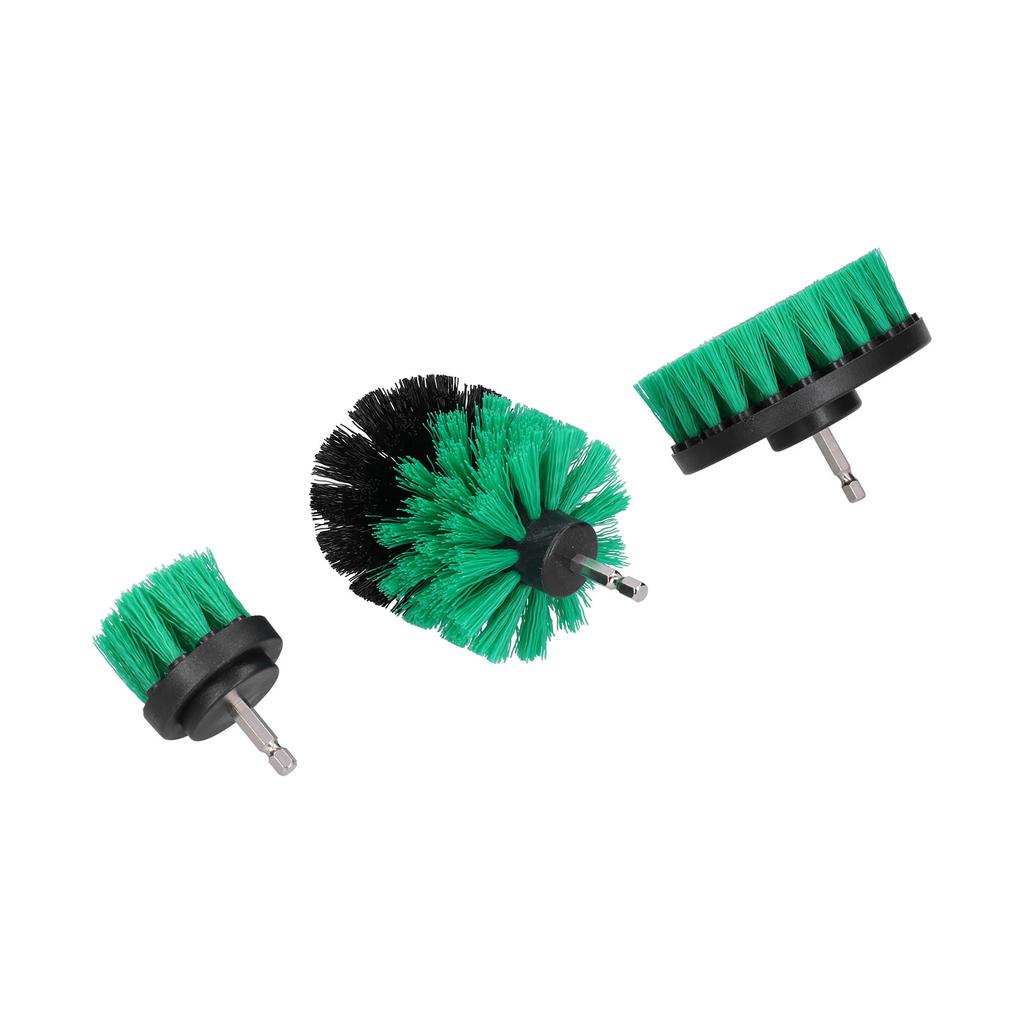 3PCS Drill Brush Power Scrubber Set Cleaning Brushes for Home Furniture Carpets Kitchen